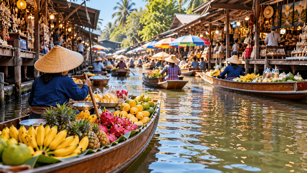 Floating Market Bus Hire from Bangkok